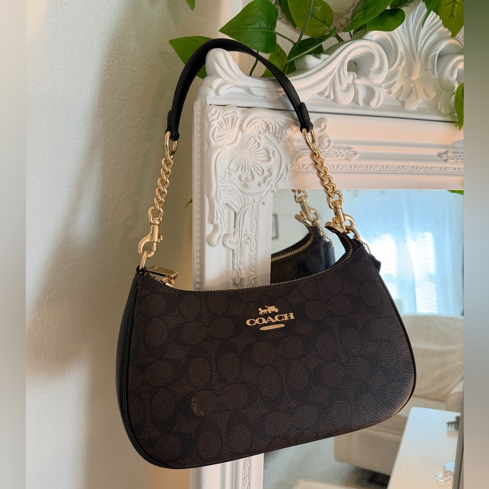 Coach Teri Shoulder Bag - signature canvas